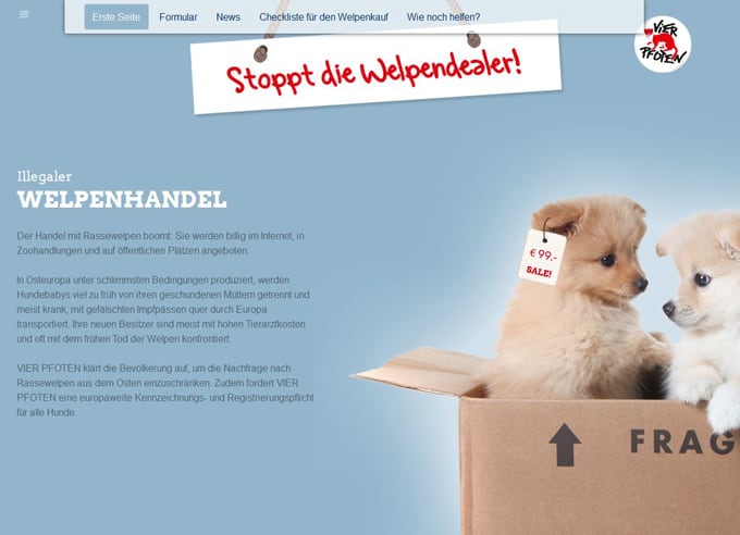 Stoppt die Welpendealer! Stoppt die Welpendealer!